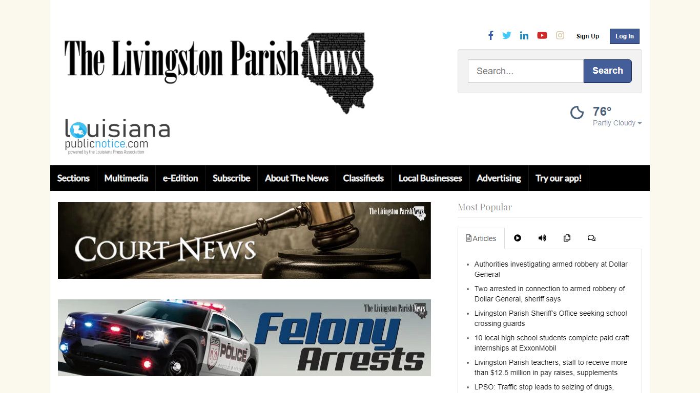 Court News and Felony Arrests | livingstonparishnews.com