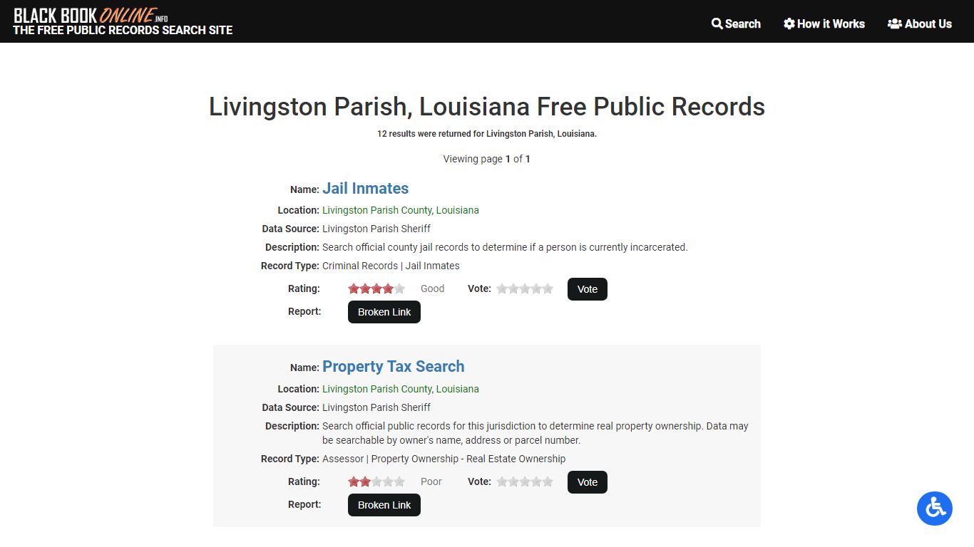 Livingston Parish, LA Free Public Records | Criminal ...